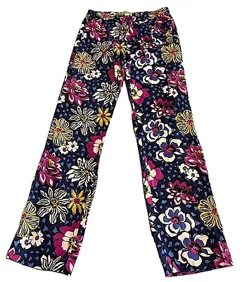 Vera Bradley Pajama Bottoms Womens Size XS Floral Print Sleepwear Pants Relaxed • $14.87