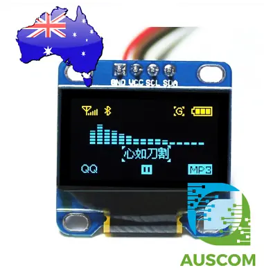 OLED Display 0.96  128x64 Yellow Blue I2C IIC SSD1306 Arduino Raspberry Pi • $6.95