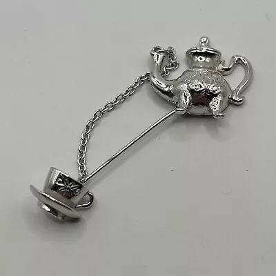 Vintage Avon Coffee/Tea Pot Pouring Into Cup Brooch/Pin- 2  • $0.99