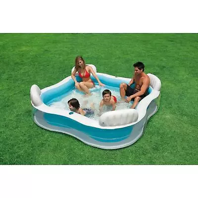 Intex Inflatable Swim Centre Family Lounge Large Paddling Swimming Seat Pool • £41.99