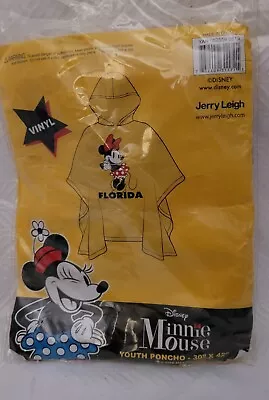 Disney Jerry Leigh Youth Minnie Mouse 30  X 42  Waterproof Poncho  • $12