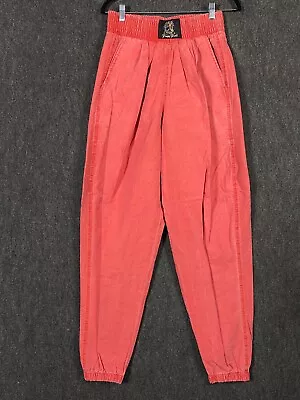 Black & Blue Fitness Dept Australia Small Dojo Muscle Pants Pink Red Vintage • $23.16