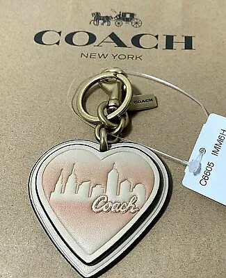 Coach X Jennifer Lopez Heart Bag Snap Valet Key Fob Ring Charm C6605 New • £38.60
