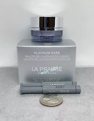 La Prairie Platinum Rare Haute-Rejuvenation Mask 2 X 0.7ml + 3ml NIB • $195