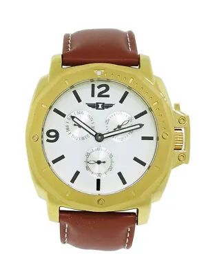 I By Invicta IBI41703-003 Men's Round Analog Day Date White Camel Watch • $54.99