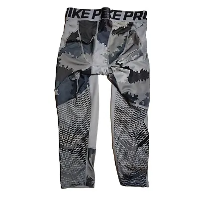 Nike Pro Combat Tights Men's S Camo Hypercool Compression Gym Training Workout • $27.78