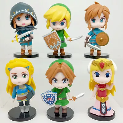 6Pcs The Legend Of Zelda Link PVC Action Figure Model Toy Collection • $36.98