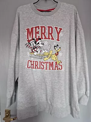 Ladies DISNEY Mickey Mouse Merry Christmas Sweatshirt - Large (BRAND NEW TAGS) • £6.99