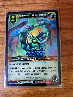 World Of Warcraft TCG: Timewalkers Mannoroth The Destructor Foil Hero Card • $7.99