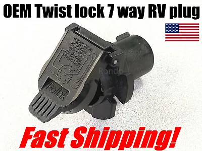 Pollak 7 Way Trailer RV TWIST LOCK Vehicle Light Plug Socket OEM 12191503 GM • $19.99