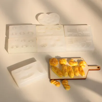 2PC Miniature 1:12 Scale Dollhouse Mini Food Biscuit Bread Silicone Mold Kitchen • $5.49