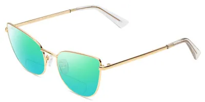 Book Club Discount Off Jaunty Pisco Cateye Polarized BI-FOCAL Sunglass Gold 56mm • $69.95