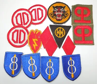 $66.99 • Buy Original WWII US Army Infantry Division & Tank Destroyer Patches Lot