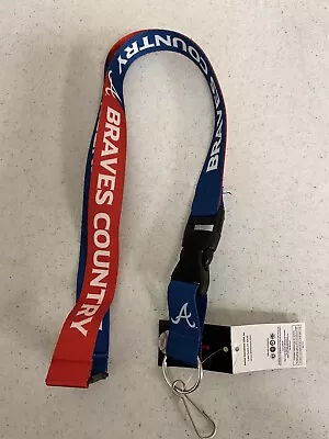 Atlanta Braves Slogan Braves Country Detachable Breakaway Lanyard • $6.99