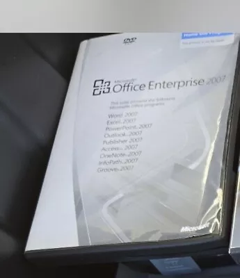 Microsoft Office Enterprise 2007 (Home Use) W/Key (Word PowerPoint Excel Etc) • $25