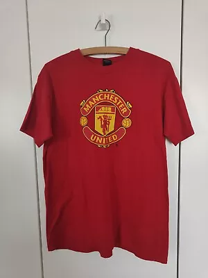 Manchester United Football T Shirt Red Size Medium Preloved • £15