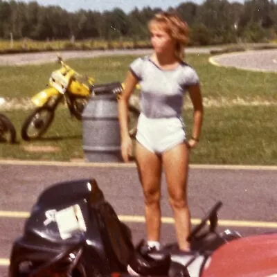 Vintage 1980s Woman Racing Go-Karts In Wasaga Beach ONT Photo Lot Of 4 P1795 • $14.99