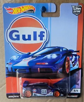 Hot Wheels CAR CULTURE GULF SERIES - MCLAREN F1 GTR [DARK BLUE] NEAR MINT VHTF  • $49.95