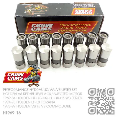 $177.32 • Buy Crow Cams Hydraulic Valve Lifters V8 253 & 308 Red Motor [holden Lh-lx Torana]