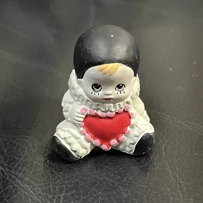 Vtg 1984 R. (Ruth) Morehead Ceramic Valentine’s Day Clown Figure Made In Korea • $9.99