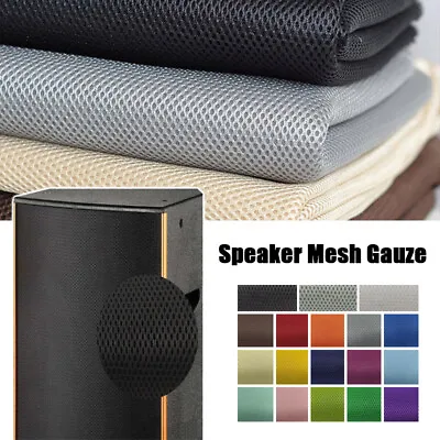 0.5m Speaker Grill Mesh Fabric Cloth Dustproof Stereo Grille Radio Audio Fabric • $21.73