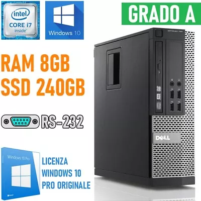 Desktop Computer PC Dell OptiPlex 790 SFF I7 2600 8gb 240gb SSD R Refurbished • $544.61