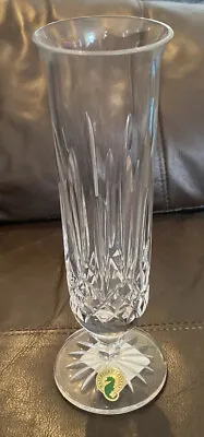 New Waterford Lismore Footed 8  Stem Bud Vase 146136 Lead Crystal Ireland Stickr • $74.95