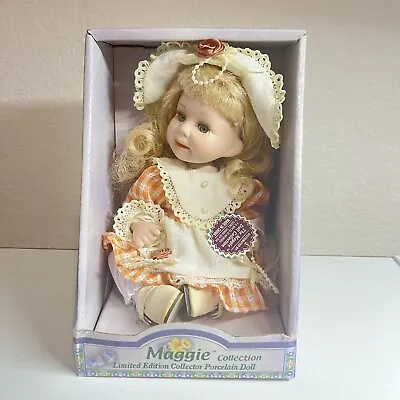 Maggie Doll Collection Limited Edition Porcelain Brunette New In Box 1999. • $20.97