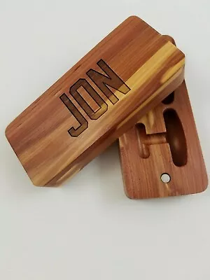 Custom Wooden Cufflink Box--Choose Your Wood And Engraving On Cuff Links Case • $47