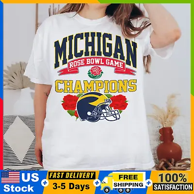 2024 Rose Bowl Champs Michigan Wolverines - NCAA - Fan Spirit-Sizes S To 5XL • $23.98