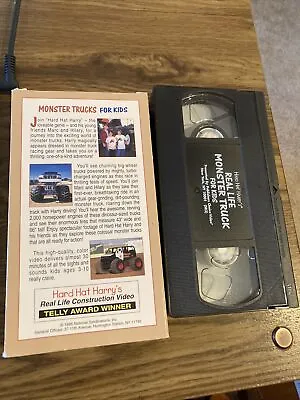 Hard Hat Harry's Real Life Monster Trucks For Kids VHS 1996 • $4.99