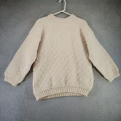 Otavalo Sweater Medium Hand Made Ecuador 100% Wool Chunky Knit • $50