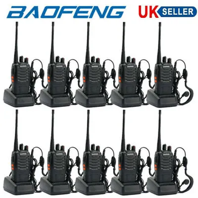 Baofeng BF-888S 400-470MHz Two-way Radio Walkie Talkie 1500mAh Long Range Lot • £58.99