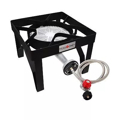 GasOne Square Heavy Duty Single Burner Outdoor Stove Propane Gas Cooker With ... • $133.38