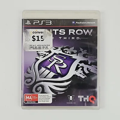 Saints Row The Third - PS3 - Includes Manual - Free AUS Postage • $4.95