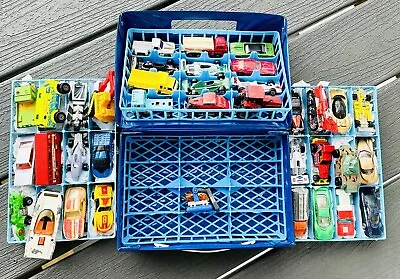 Vintage Lot Of 37 Diecast Hot Wheels Matchbox With Tara Carrying Case • $17.50