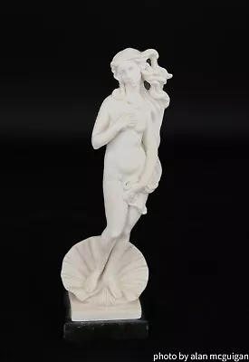 Italy Alabaster Resin Sculpture Statue A. Santini - BIRTH OF VENUS 17  Tall • $36.21