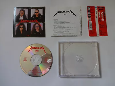 METALLICA Single CD  ONE  23DP5438 SONY Music Heavy Metal 1989 W/Obi From Japan • $19.99