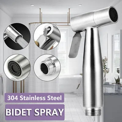 Stainless Steel Handheld Douche Bidet Toilet Spray Shower AU • $11.99