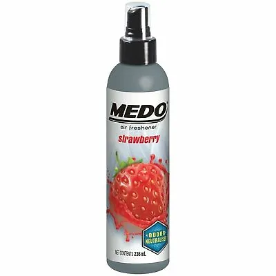 Medo Pump Spray Car Air Freshener Strawberry Neutralises Unpleasant Odour 236ml • £7.49