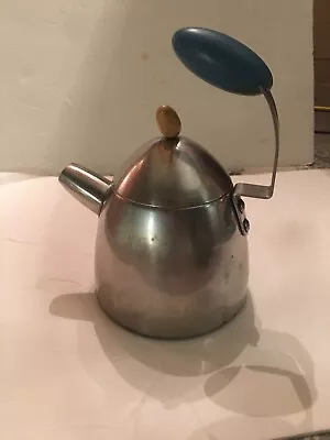 Michael Graves Mid Century Modern Stainless Spinning Teapot Tea Kettle No Bird • $21