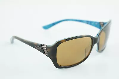 OO2012-10 Oakley Discreet Tortoise Brown Teal/Polarize Bronze 59-16 • $72.99