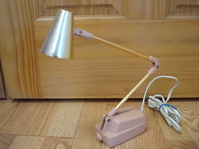 PINK Mid Century Modern Folding Desk  Or Wall Lamp - Works! • $25