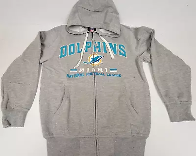 NFL Miami Dolphins Full Zip Embroidered Hoodie Sweatshirt New (Men's XL) • $39.99