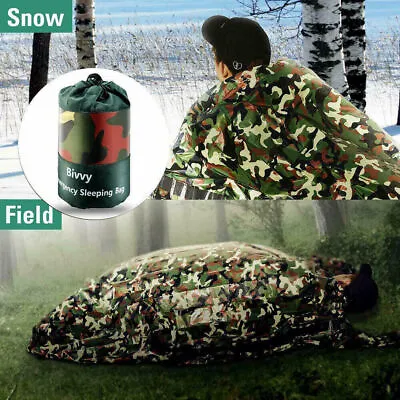 Large Camping Emergency Sleeping Bag Bivvy Sack Waterproof Survival Blanket UK • £6.49