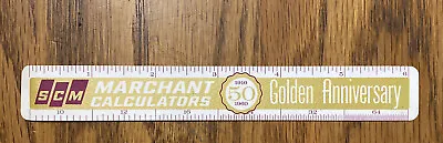 Vintage 1960 Marchant 6” Ruler Golden Anniversary 1910-1960 SCM • $12.99