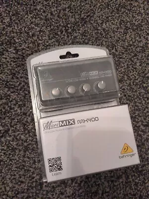 £19.99 • Buy Behringer MX400 Micromix Mono Mixer DJ PA Microphone Mixer - Low Noise 4 Channel