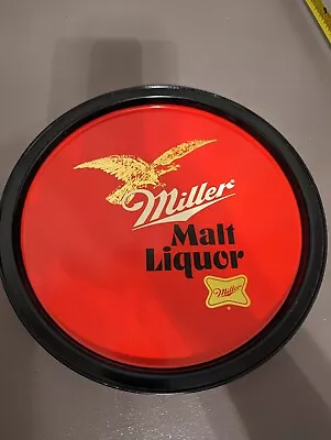  VTG Miller Malt Liquor Beer Advertising Metal Serving Tray 10-3/4   • $7
