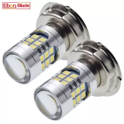 2Pcs 6V AC P26S LED Motorbike Headlight Bulb 3030 30SMD Scooter Moped ATV Lamp • $15.99