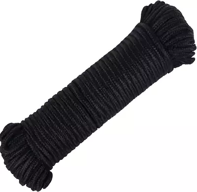 FANGYUAN 90 Ft �? 1/4 Inch 7mm Nylon Poly Rope Cord Flag Pole Polypropylene Line • $9.78